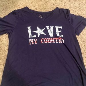 navy blue soft tee